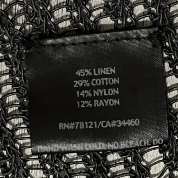 Eileen Fisher Linen Blend Knit Open Cardigan - Picture 6 of 6